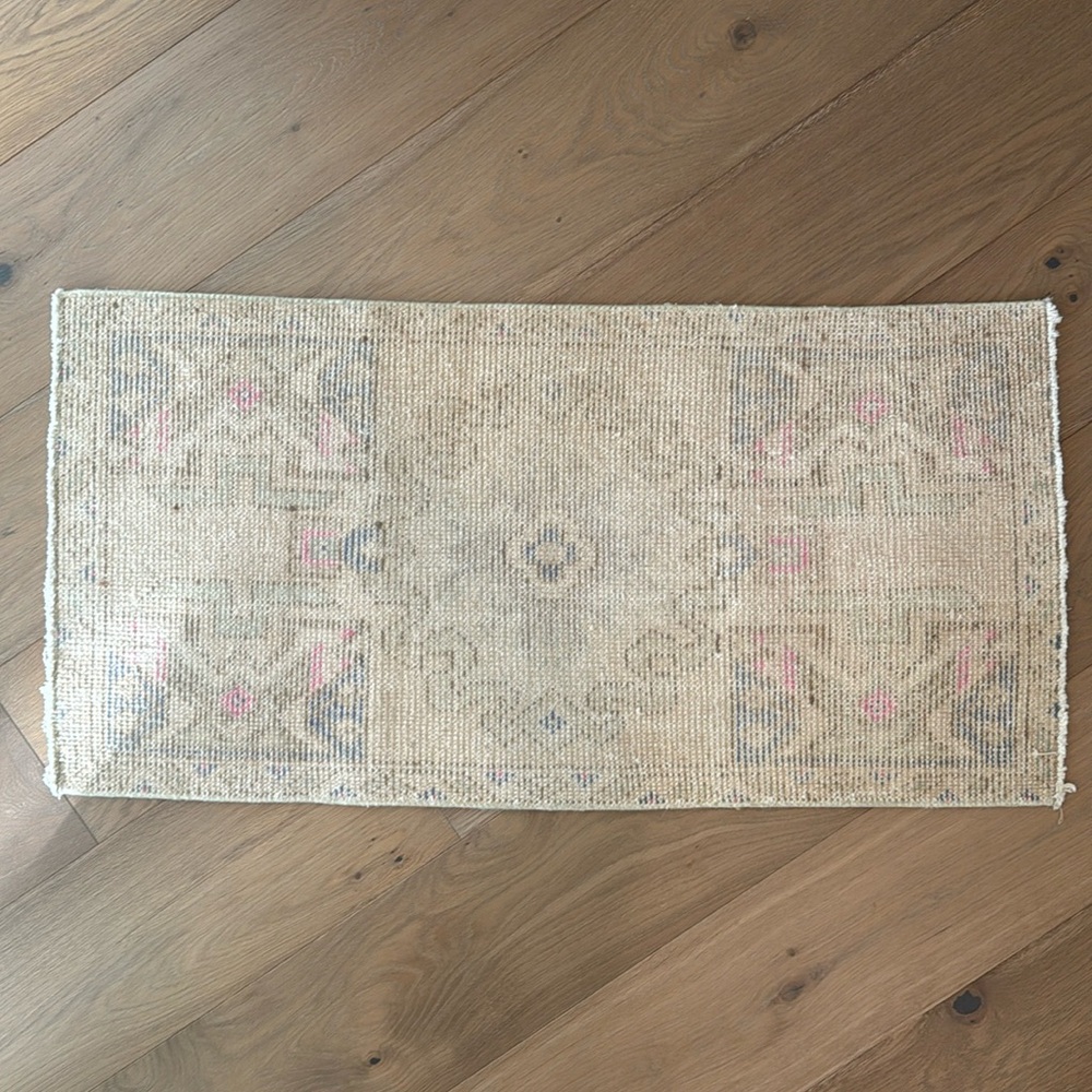 Vintage Turkish Hand Knotted Rug